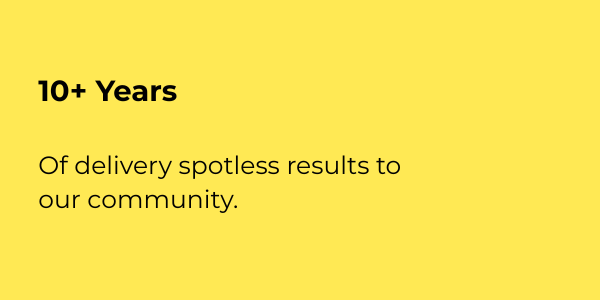 About 10+ years of delivery spotless results to our community. (2)